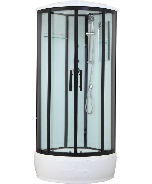 Душевая кабина Timo Standart T-6680B 80x80 см профиль чёрный стекло прозрачное