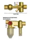 Душевой комплект Filarete Roun FL1022MG золото матовое