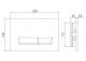 Кнопка смыва BelBagno MARMI BB009-MR-BIANCO белая