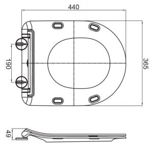 Крышка-сиденье Cezares Soft Close белый CZR-2316-SC