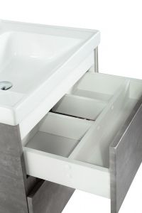 Подвесная тумба под раковину Art&Max Techno 90см айс какао AM-Techno-900-2C-SO-FC305