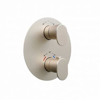 Встраиваемый смеситель для душа Kerama Marazzi Ole 67638EKM.M0.071 с термостатом золото атласное Встраиваемый смеситель для душа Kerama Marazzi Ole 67638EKM.M0.071 с термостатом золото атласное