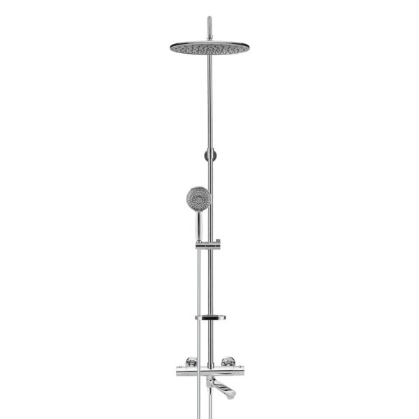 Душевая стойка Swedbe Hermes 9090G1GH с термостатическим смесителем для ванны хром/серый Душевая стойка Swedbe Hermes 9090G1GH с термостатическим смесителем для ванны хром/серый