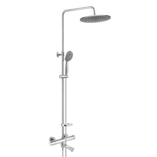 Душевая стойка Swedbe Hermes 9090G1GH с термостатическим смесителем для ванны хром/серый Душевая стойка Swedbe Hermes 9090G1GH с термостатическим смесителем для ванны хром/серый