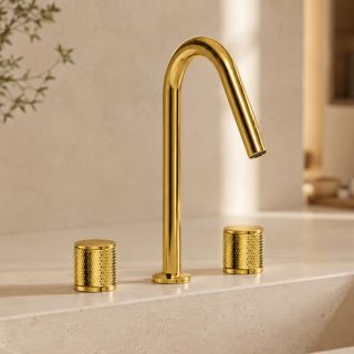 Смеситель для раковины WasserKRAFT Muritz 9835PG золото