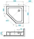 Душевой поддон Cerutti SPA P91C 90x90см