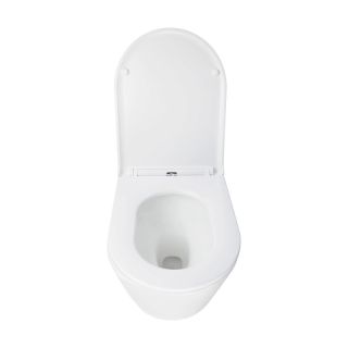 Унитаз-моноблок Azario Songo AZ-5180T-WHT безободковый торнадо белый