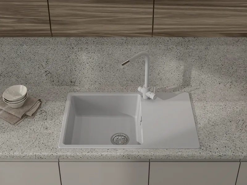 Мойка кухонная GranFest URBAN 678L серый
