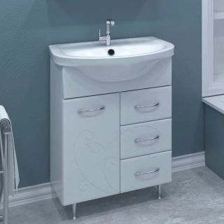 Тумба под раковину Stella Polar Фантазия SP-00000756 65 см белый матовый