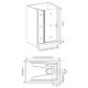 Душевая дверь Good Door Fantasy WTW-130-F-CH стекло прозрачное с зеркальным рисунком Фэнтази