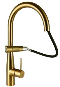 Смеситель для кухни Raiber Graceful RPG-011 золото матовое