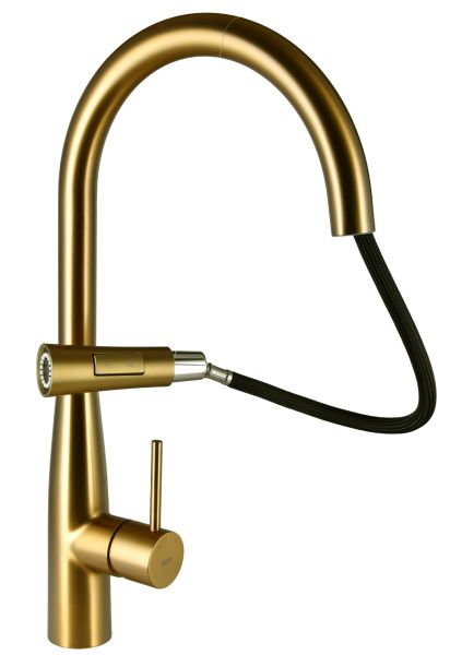 Смеситель для кухни Raiber Graceful RPG-011 золото матовое