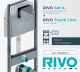 Инсталляция RIVO Set A для унитаза 200001.2 с клавишей смыва RIVO Touch Line хром