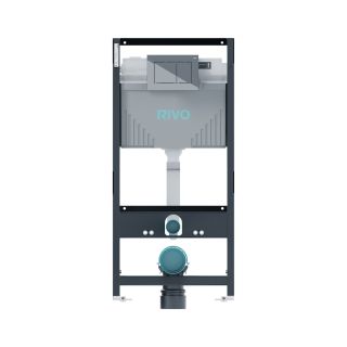 Инсталляция RIVO Set A для унитаза 200001.2 с клавишей смыва RIVO Touch Line хром