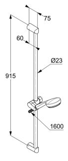 Душевой гарнитур Kludi Logo хром 6839305-00 Душевой гарнитур Kludi Logo хром 6839305-00