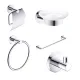 Набор аксессуаров для ванной AQUAme Trento AQM7221CR хром
