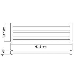 Wasserkraft Berkel K-6811 Полка для полотенец Wasserkraft Berkel K-6811 Полка для полотенец