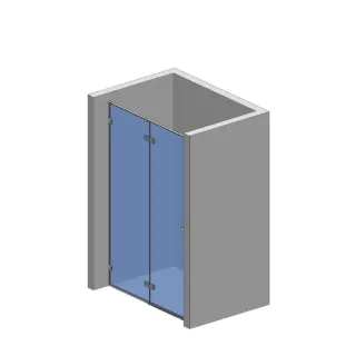 Душевая дверь AQUAme AQM7408-3-12 120 см профиль золото брашированное стекло прозрачное