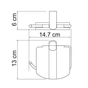 Wasserkraft Berkel K-6825 Держатель туалетной бумаги с крышкой