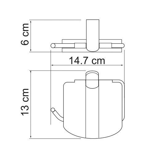 Wasserkraft Berkel K-6825 Держатель туалетной бумаги с крышкой Wasserkraft Berkel K-6825 Держатель туалетной бумаги с крышкой