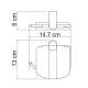 Wasserkraft Berkel K-6825 Держатель туалетной бумаги с крышкой Wasserkraft Berkel K-6825 Держатель туалетной бумаги с крышкой