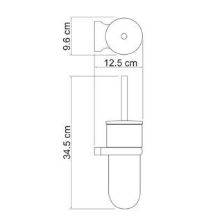 Wasserkraft Berkel K-6827 Щетка для унитаза подвесная Wasserkraft Berkel K-6827 Щетка для унитаза подвесная