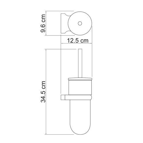 Wasserkraft Berkel K-6827 Щетка для унитаза подвесная Wasserkraft Berkel K-6827 Щетка для унитаза подвесная