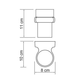 Wasserkraft Berkel K-6828 Подстаканник стеклянный Wasserkraft Berkel K-6828 Подстаканник стеклянный