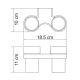 Wasserkraft Berkel K-6828D Подстаканник двойной стеклянный Wasserkraft Berkel K-6828D Подстаканник двойной стеклянный