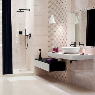 Кронштейн для верхнего душа Paini 50PZ745TT35 35см чёрный матовый