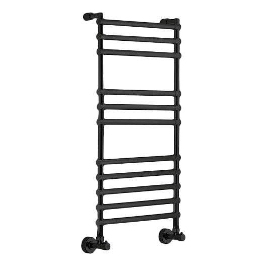 Полотенцесушитель водяной Margaroli Sole 464/11/535 Black matt 107x53 см чёрный матовый