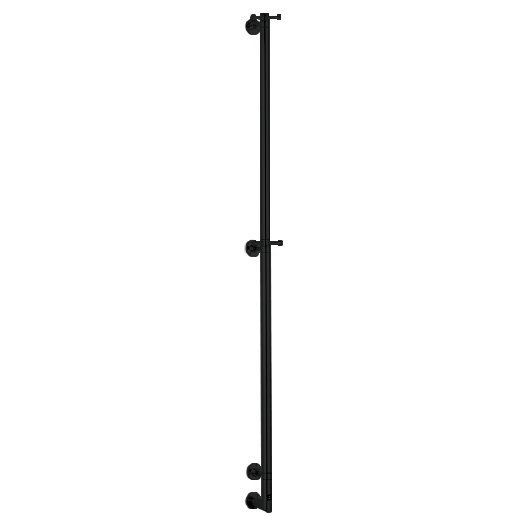 Полотенцесушитель электрический Margaroli Arcobaleno 616/X/L Switch Brushed matt metal black PO 168x12 см чёрный хром шлифованный