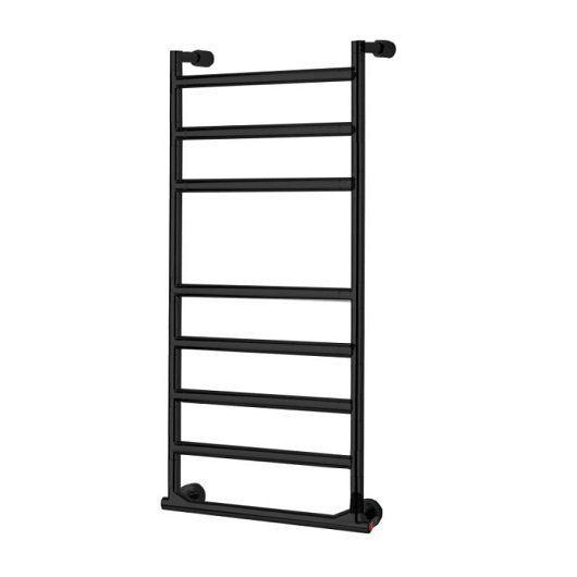 Полотенцесушитель электрический Margaroli Sereno 574/8/M Switch box Black matt DB 90x53 см чёрный матовый