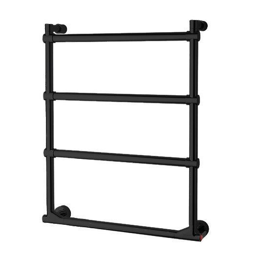 Полотенцесушитель электрический Margaroli Sole 512/4/530 Switch Black brushed nickel BB 63x53 см чёрный шлифованный никель