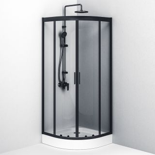 Душевой уголок Am.Pm Gem 80x80см чёрный матовый W90G-401-080BT Душевой уголок Am.Pm Gem 80x80см чёрный матовый W90G-401-080BT