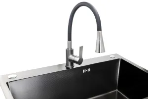 Смеситель для кухни Stella Polar Тулуза S3865-2 оружейная сталь черный