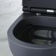 Унитаз подвесной Am.Pm Spirit 2.0  FlashClean с сиденьем микролифт чёрный матовый C701700MBSC Унитаз подвесной Am.Pm Spirit 2.0  FlashClean с сиденьем микролифт чёрный матовый C701700MBSC