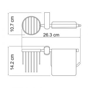 Wasserkraft Berkel K-6859 Держатель туалетной бумаги и освежителя
