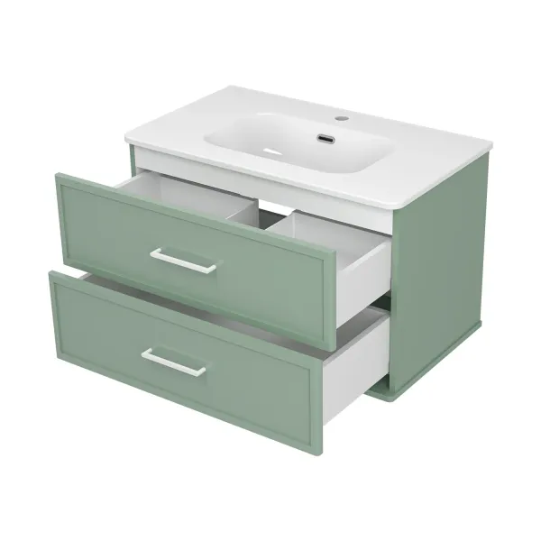 Подвесная тумба под раковину Brevita Verde 80 УТ000026830 зеленый