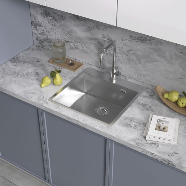 Мойка кухонная Reflexion Iseo 50-SS RX2250SS полированная сталь