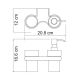 Wasserkraft Berkel K-6889 Держатель стакана и дозатора Wasserkraft Berkel K-6889 Держатель стакана и дозатора