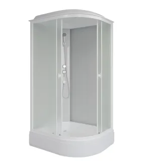 Душевая кабина Niagara Promo P120/90/26L/MT 120x90 см профиль белый стекло матовое