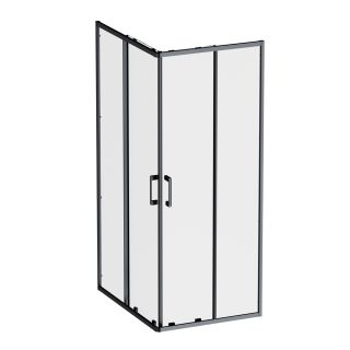 Душевой уголок Am.Pm Above W9XG-403-12080-BT 120x80 см профиль чёрный матовый стекло прозрачное