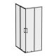 Душевой уголок Am.Pm Above W9XG-403-12080-BT 120x80 см профиль чёрный матовый стекло прозрачное