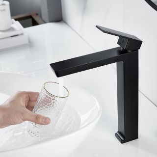 Смеситель для раковины Rose R1811H-1 чёрный матовый Смеситель для раковины Rose R1811H-1 чёрный матовый
