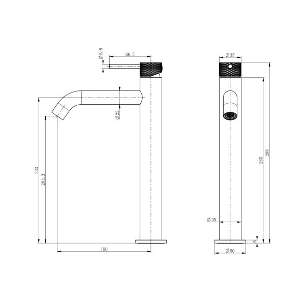 Смеситель для раковины Wonzon & Woghand WW-H1062-BG брашированное золото