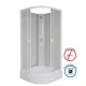 Душевая кабина Niagara Promo P80/26/MT/BK 80x80 см профиль белый стекло матовое