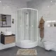 Душевая кабина Niagara Promo P80/26/MT/BK 80x80 см профиль белый стекло матовое