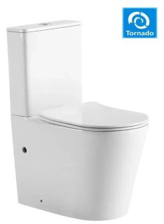 Унитаз напольный SantiLine SL-5026 безободковый белый Унитаз напольный SantiLine SL-5026 безободковый белый