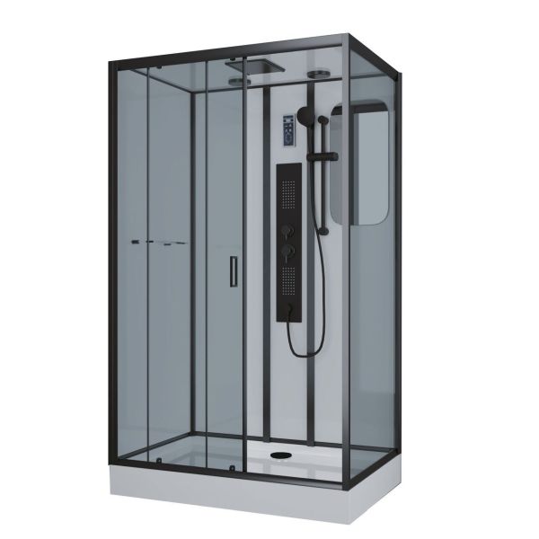 Душевая кабина Niagara NG 6912-01GQL BLACK 120х80 см